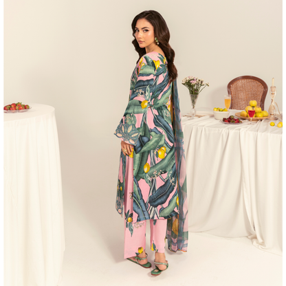 UA-94 3 Pc Embroidered Printed Summer Lawn | Ready to Wear | Umnaa