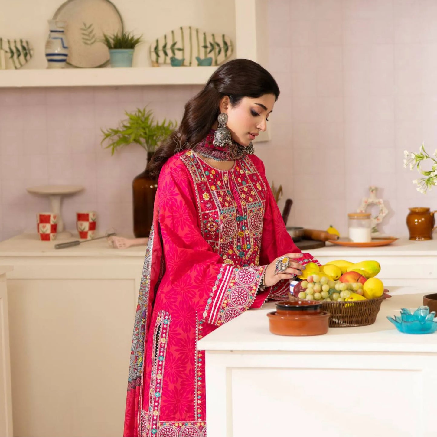 "Gulmahar" Embroidered Lawn Collection by karma Collection