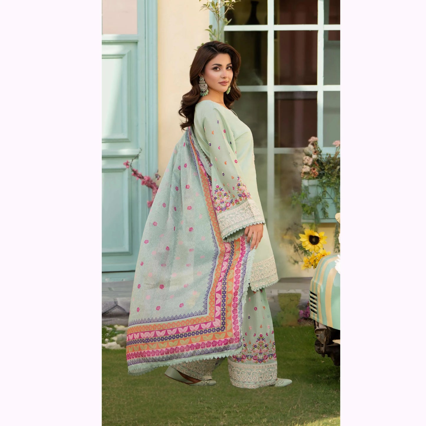 KC-1556 "Ferisha" Embroidered Festive Collection by Karma Collection