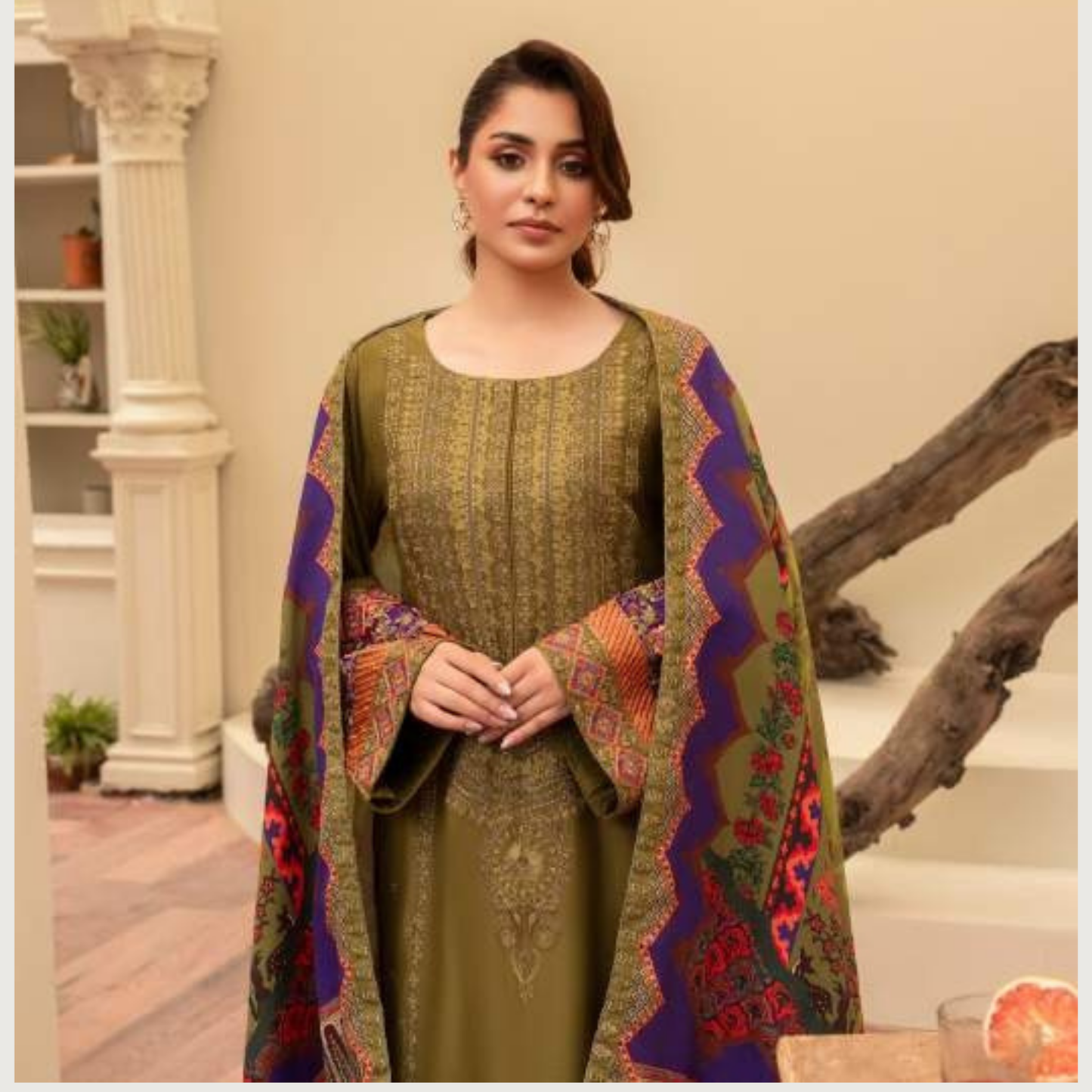 3 Pc Ready to Wear Embroidered Collection | Karma Collection | UMKC01001