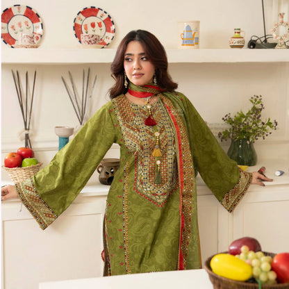 "Gulmahar" Embroidered Lawn Collection by karma Collection