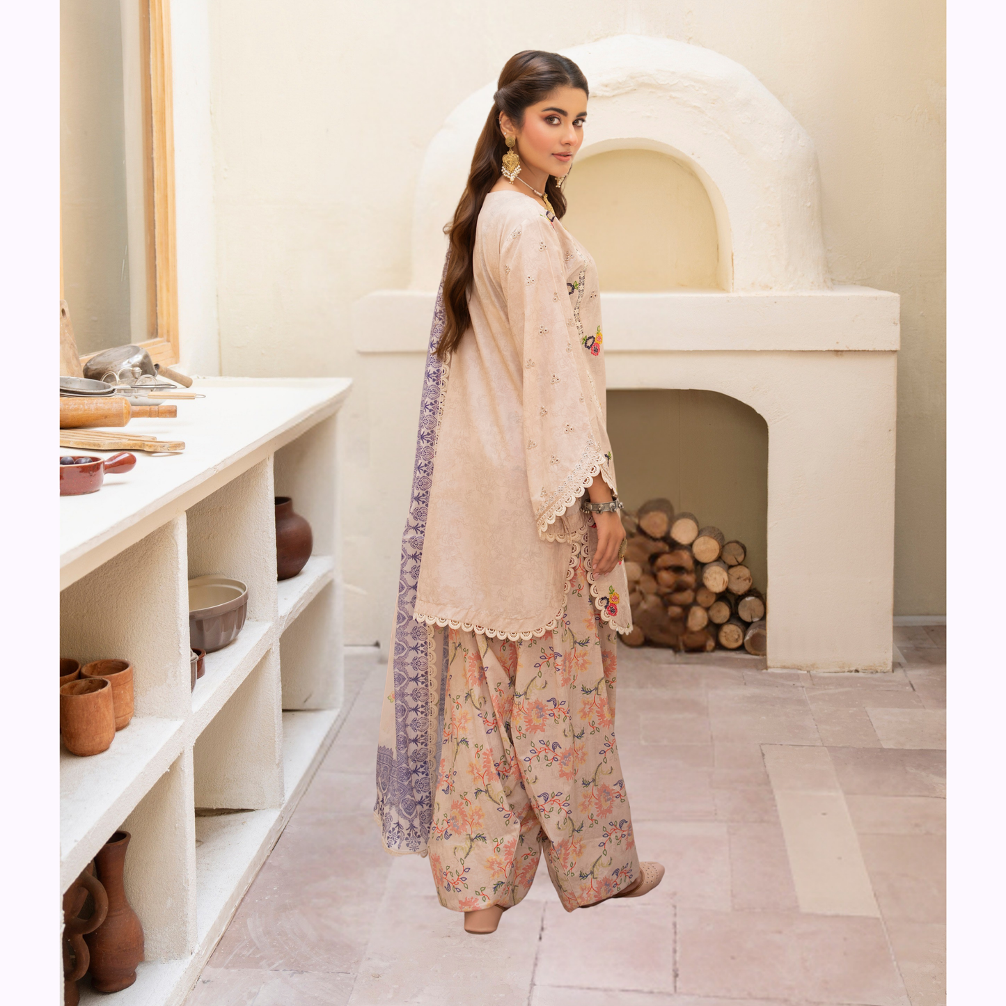 "Aina II" Embroidered Printed Lawn 3 Pc Collection by Karma Collection TT