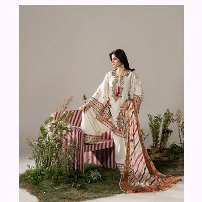KC-1581 "AYRA" Embroidered Cambric Cotton Collection by Karma Collection