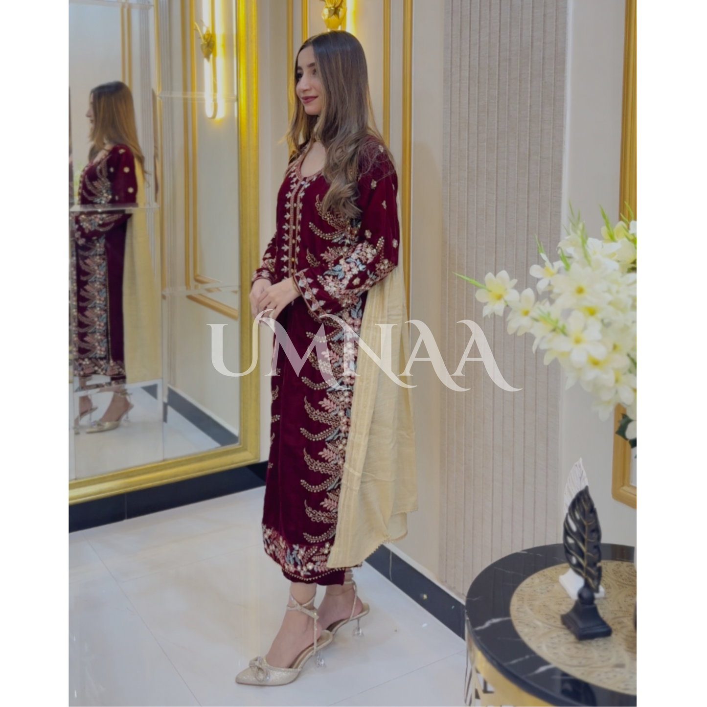 Luxury Embroidered Handwork Velvet Collection