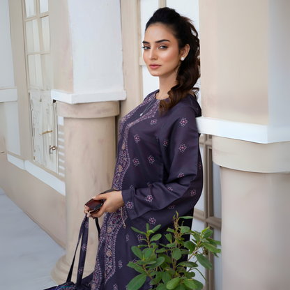 2 Printed Pakistani Co-Ords Set with Bag | Ready to Wear | Raniya.h | UMRAH0901