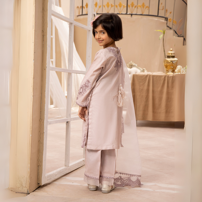UMS-12 3 Pc Mother & Daughter Luxury Cambric Cotton by Simrans