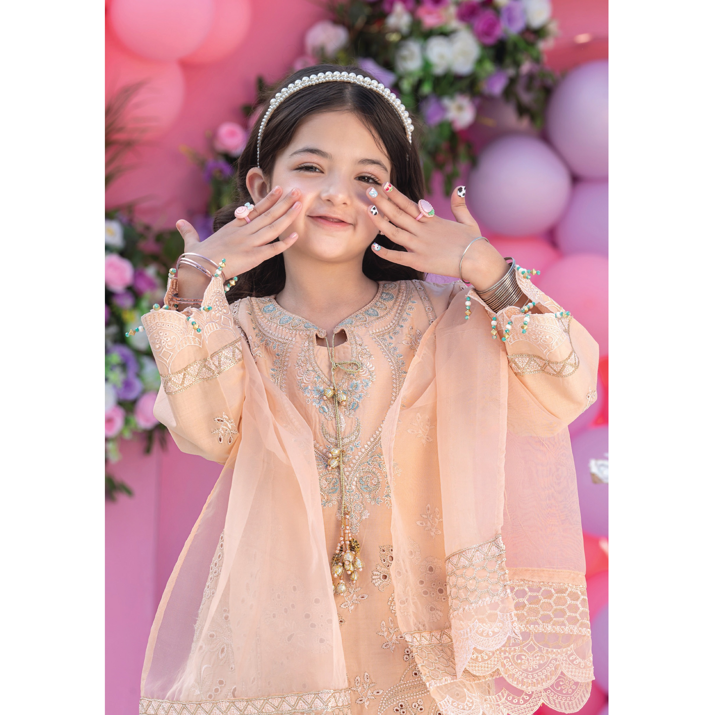 UAL-03 Kids 3 Pc Luxury Festive Cambric Cotton Eid Collection by Allys
