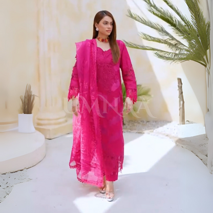 UA-92 Embroidered Lawn 3 Pc Ready to wear Collection | Umnaa