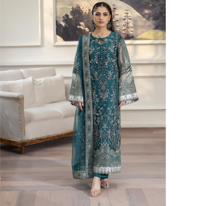 UTT-08 Luxury Festive Net Collection | Ready to Wear | Traditional Thread