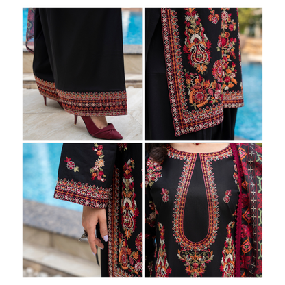 KC-1491 kashmiri Chikenkari Luxury Cotton farshi Shalwar Collection | Ready to Wear | Karma Collection