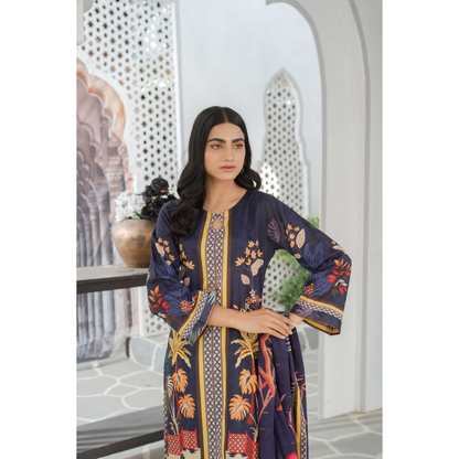 UMRZ-46 3 Pc Pakistani Printed  Summer Lawn Collection by Rangz