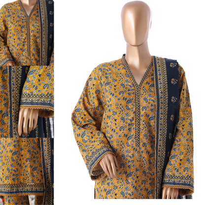 UBA-01 Printed Khaddar 3 Pc Winter Collection by Bin Saeed