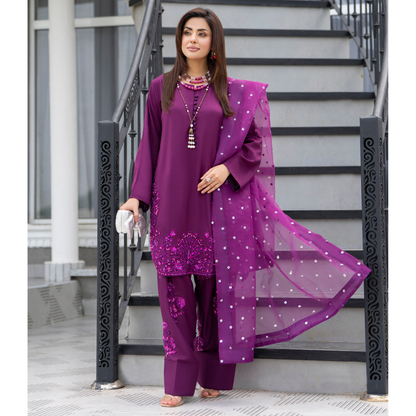 RA-22 Luxury Raw Silk Embroidered Farshi Shalwar Best Selling Collection |Ready to Wear | Raniya.h