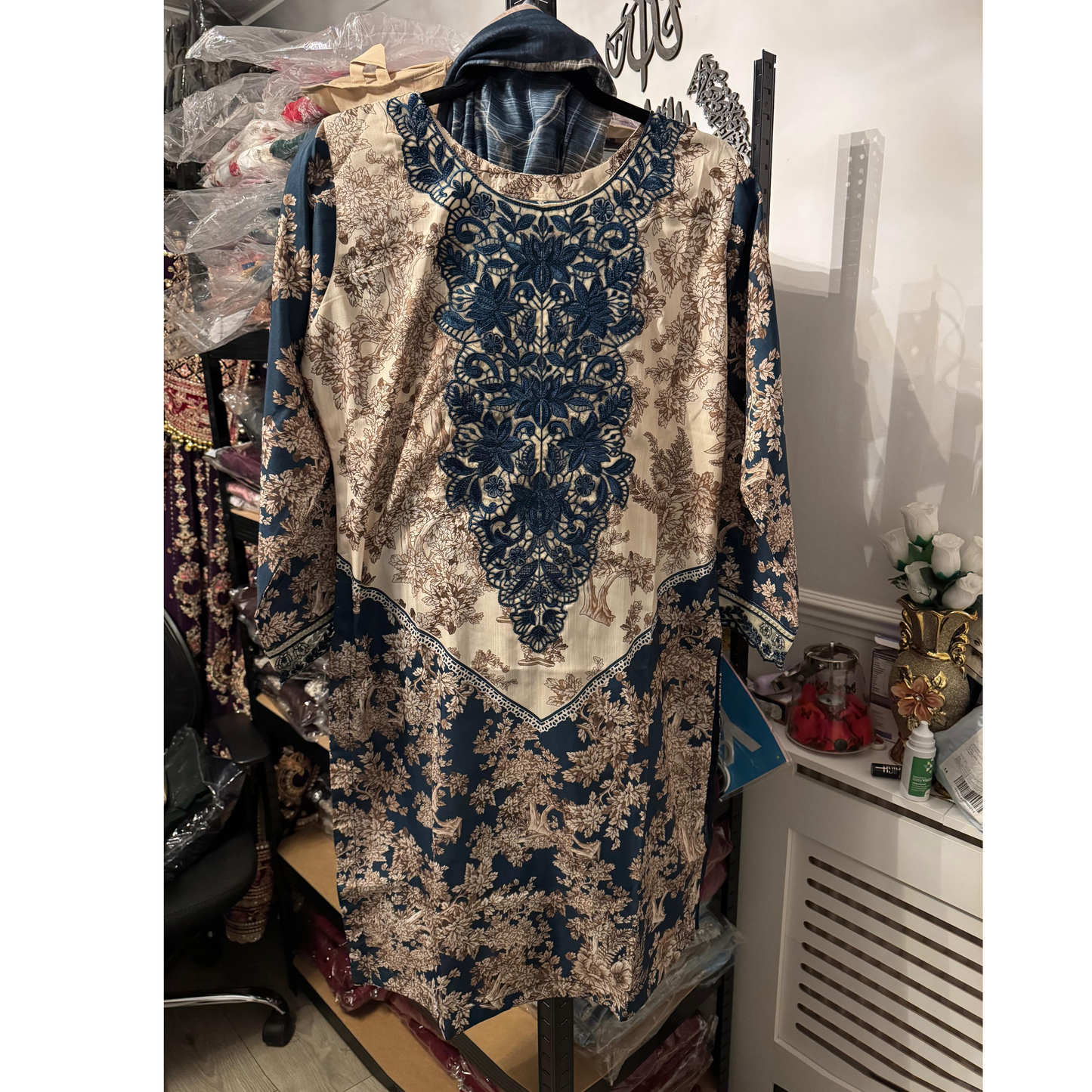 UA-121 Embroidered Printed 3 Pc Winter Collection by Umnaa