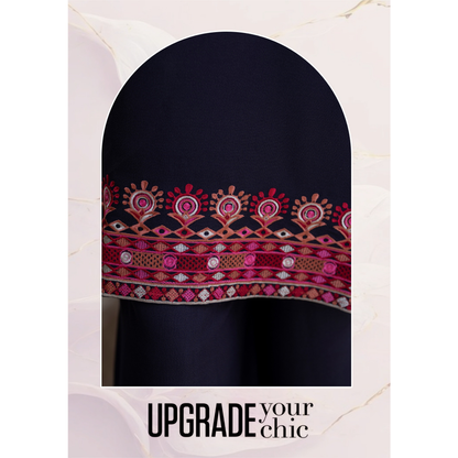 UZA-01 Rang e Elegance by Zaaria 2 Pc Embroidered Dhanak Co-Ords Set