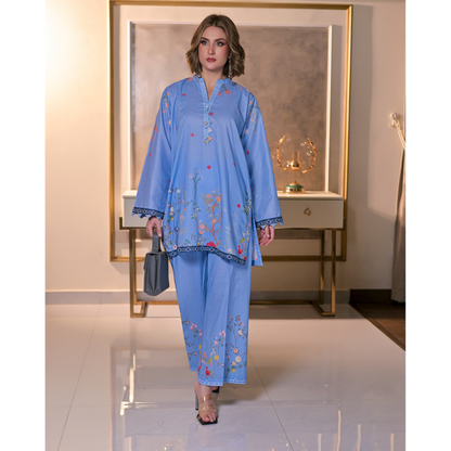 USN-17 Printed Cambric Cotton Co-Ords Set by Saphron