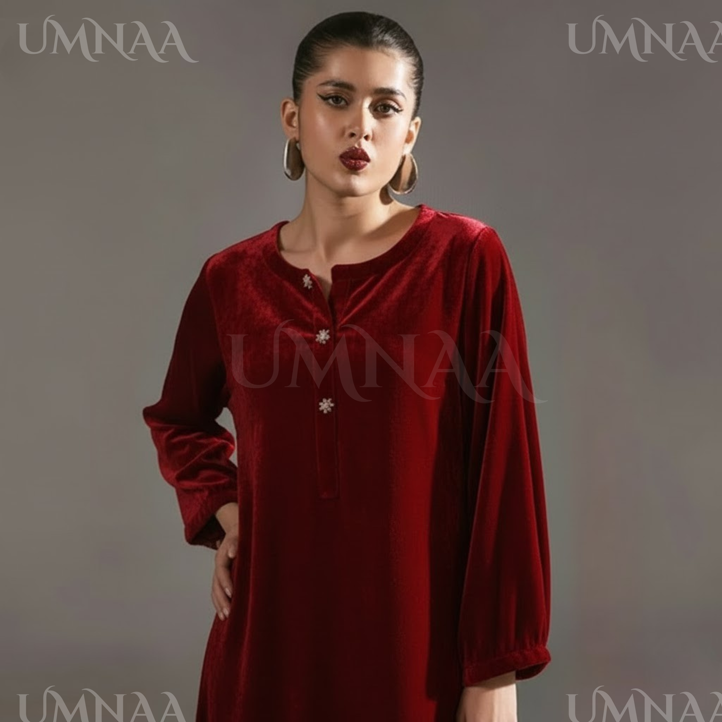 UA-149 Solid Velvet Farshi Shalwar Collection by Umnaa