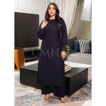 UMS-53 Solid Embroidered Dhanak Co-Ords Set | Ready to Wear | Simrans