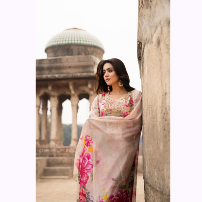 "AURA" Embroidered Georgette Collection by Karma Collection