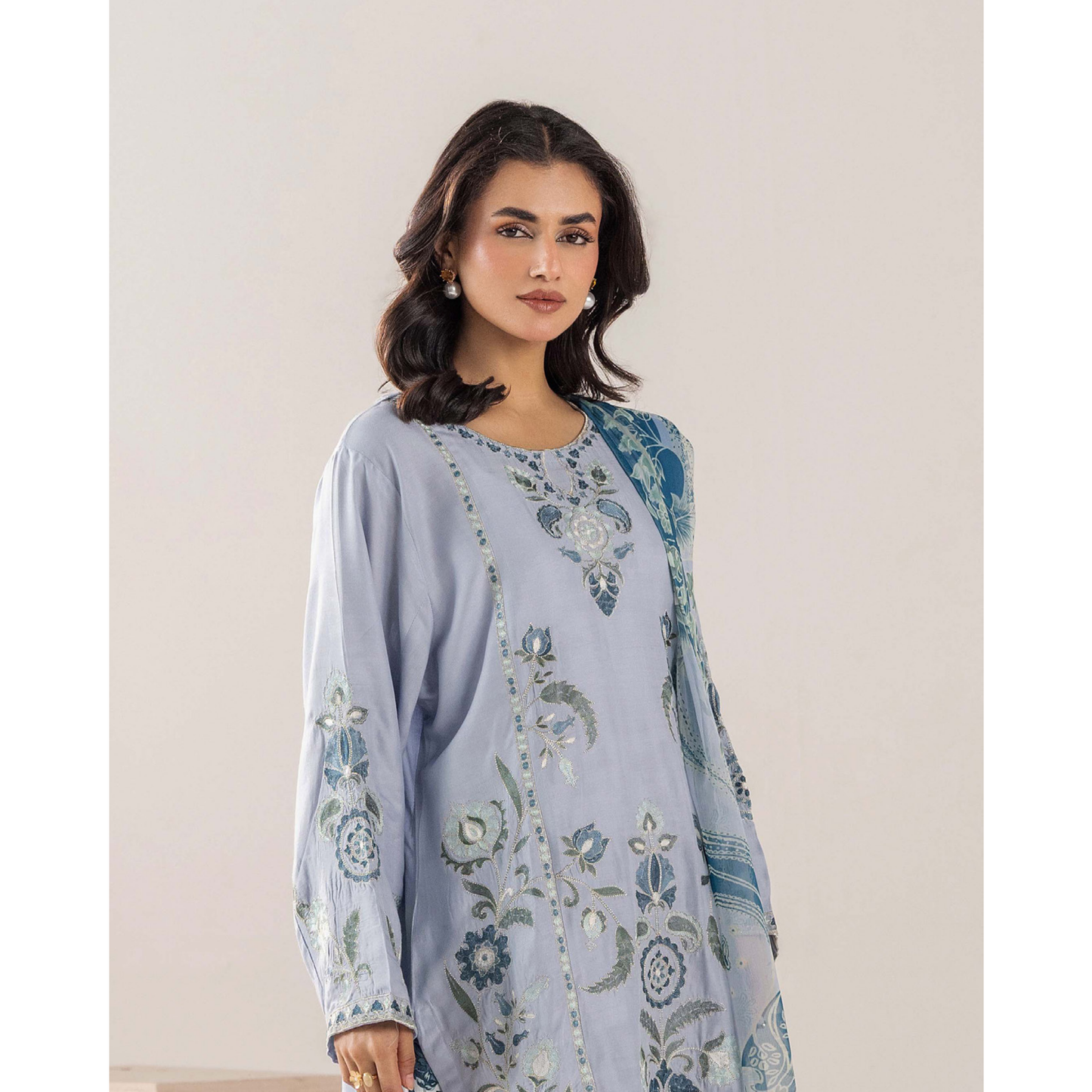 UTT-19 VOL 5 Embroidered Printed Linen Festive Collection by Traditional Thread