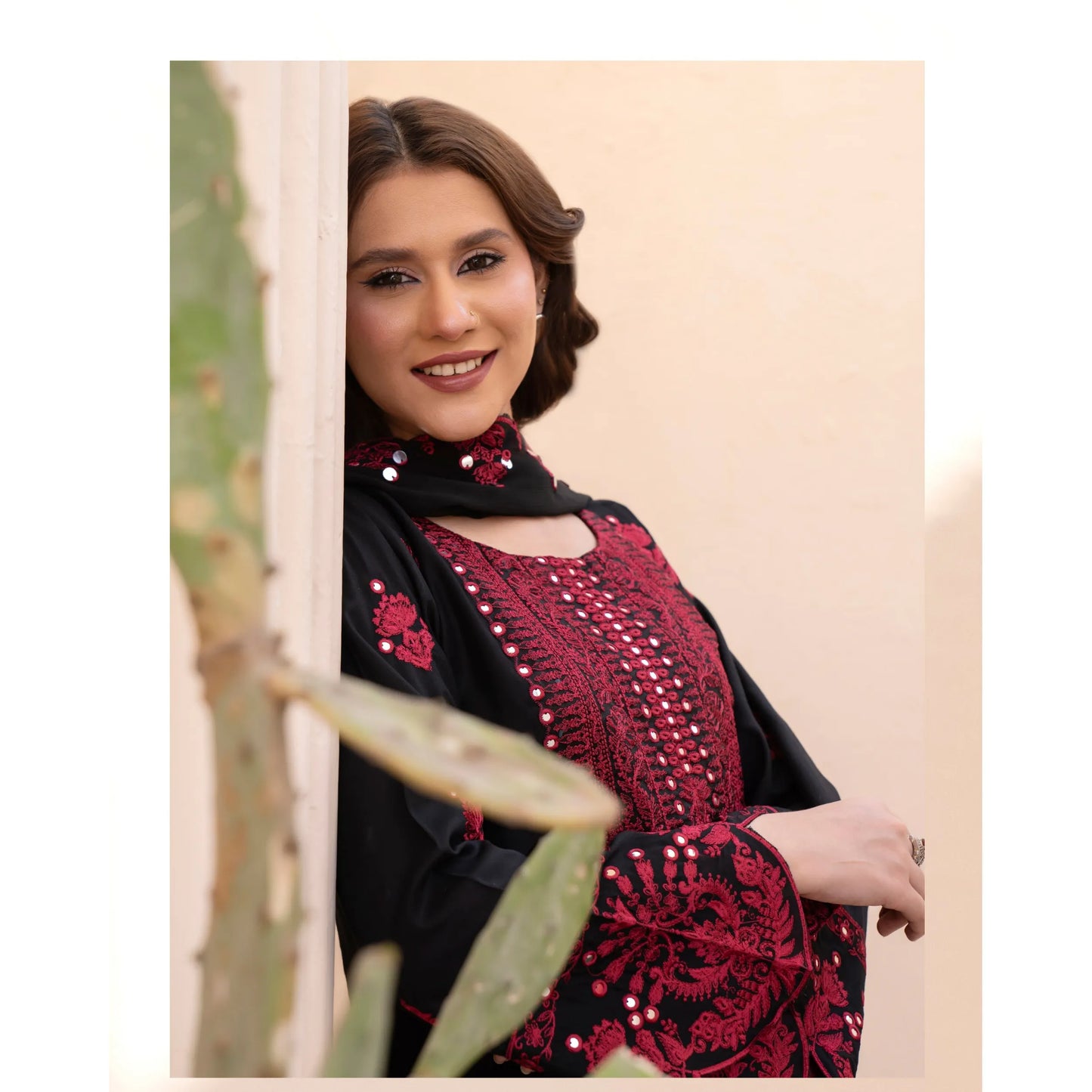 UA-179 Embroidered Linen Festive Collection by Umnaa