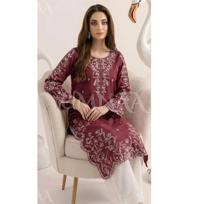 UA-190 Embroidered Cotton Collection 3 Piece | Ready to Wear | Asian clothes