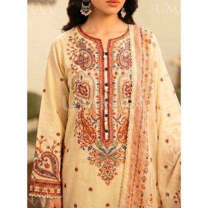 UA-188 Embroidered Cotton dress by Umnaa | Ready to Wear | Pakistani Asian Clothes