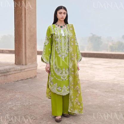 UA-193 Embroidered Cotton Collection 3 Piece | Ready to Wear | Asian clothes