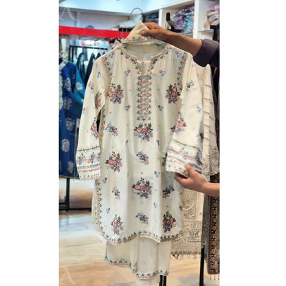 UA-194 Embroidered Cotton Farshi Shalwar Collection by Umnaa | Ready to Wear Pakistani Asian Clothing