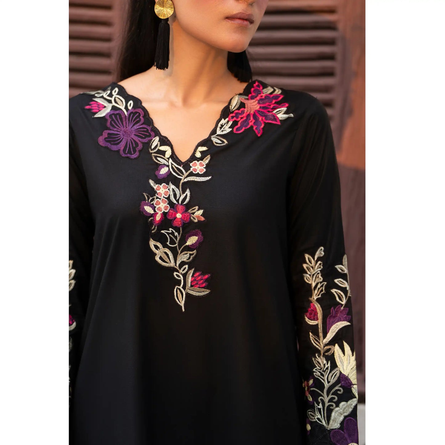 UA-237 Embroidered Kaftan Style Co-Ord Set Asian Wear | Umnaa