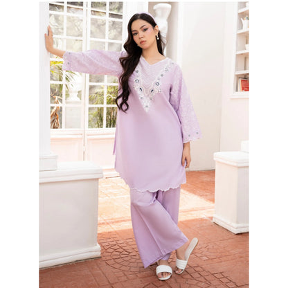 UA-243 Embroidered Lawn Summer Lawn Co-Ords Set by Umnaa