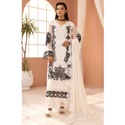 UMS-68 Florence Embroidered Visocse 3 pc Collection | Simrans