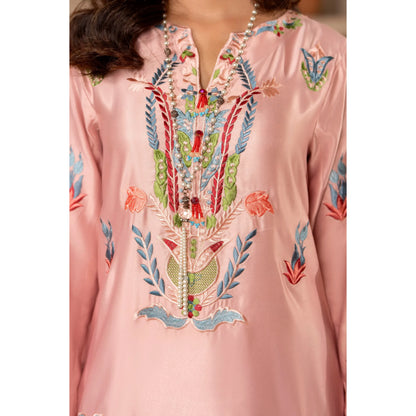 RA-40 Embroidered kaftan 2 Pc - Raniya.h