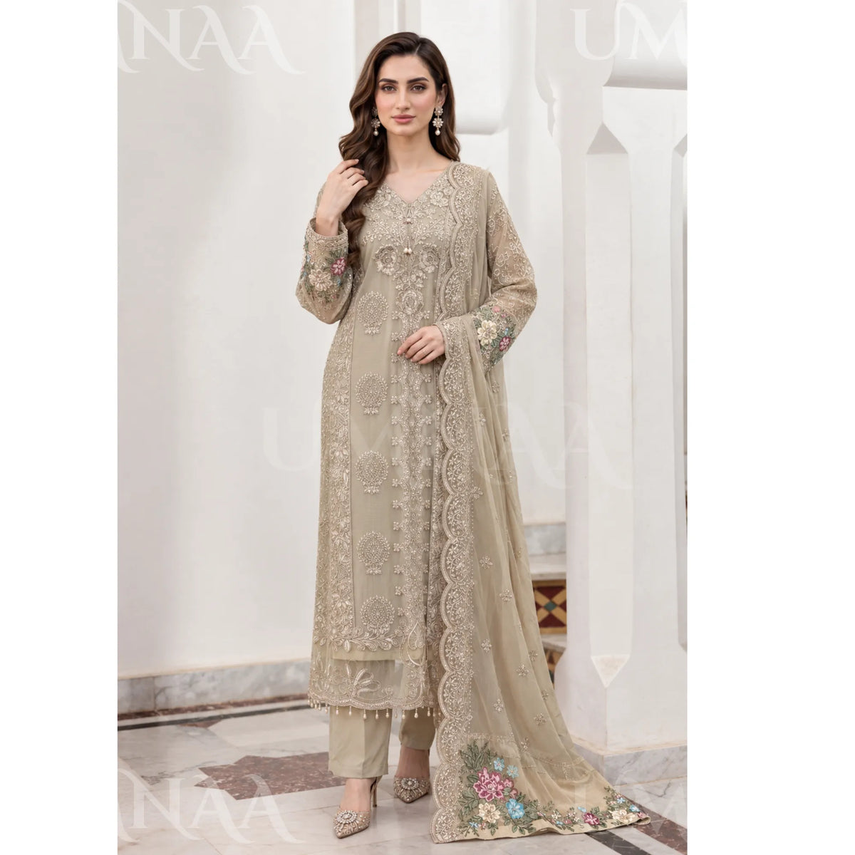 UA-299 Luxury Chiffom Collection 3 Pc | Umnaa