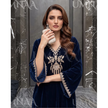 UA-304 Luxury Embroidered Kaftan 1 Pc | Umnaa