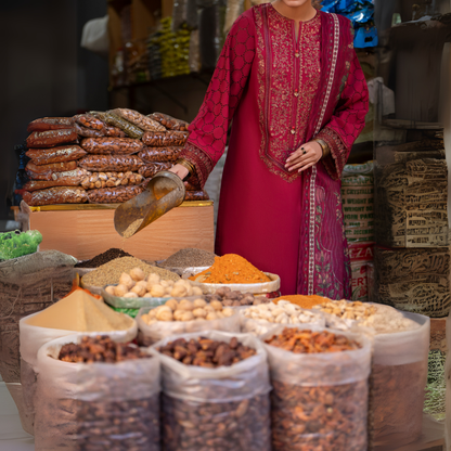 UCA-15 3 Pc Embroidered Cambric Cotton Ready to Wear Eid Collection by Casuallite