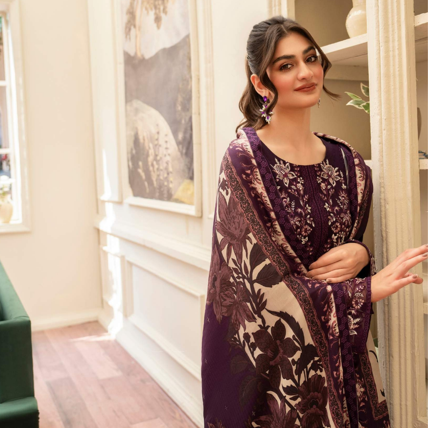 3 Pc Ready to Wear Embroidered Collection | Karma Collection | UMKC01001