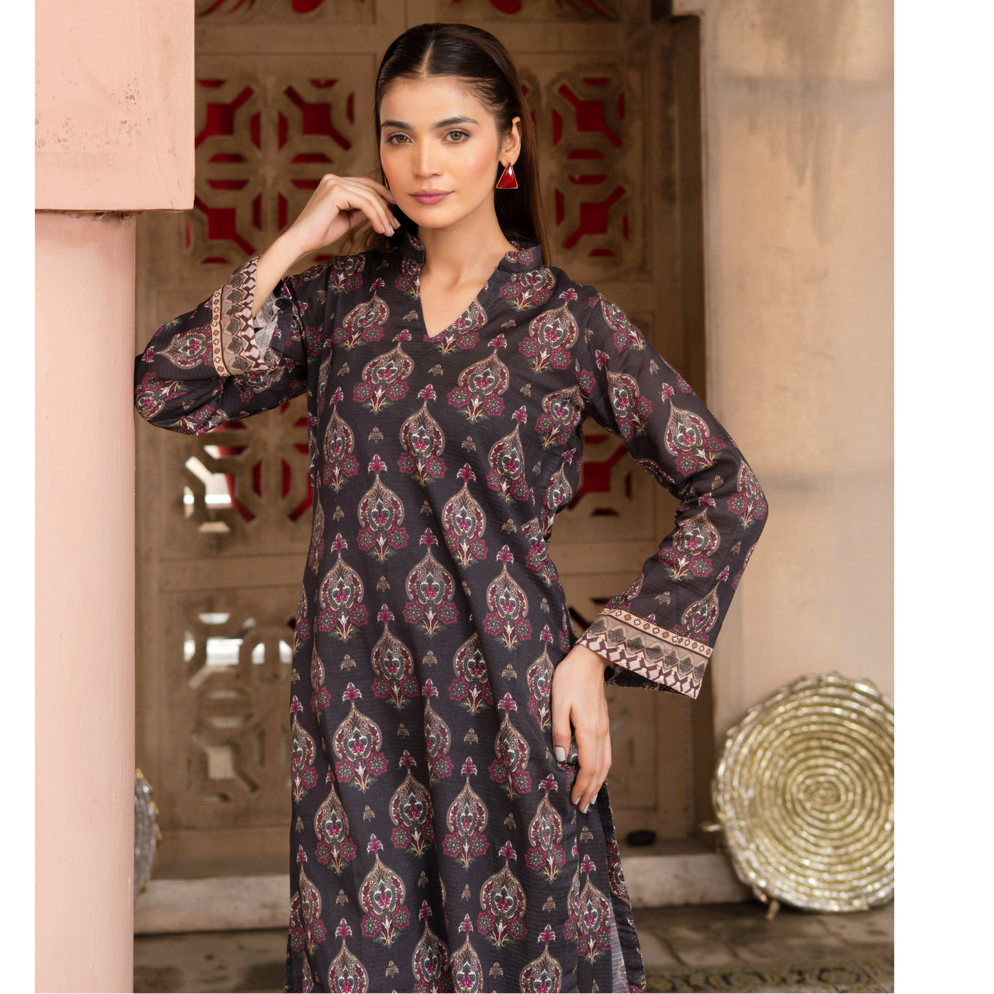 Printed Lawn Co-Ords Set 2 Pc | Ready to Wear | Rangz