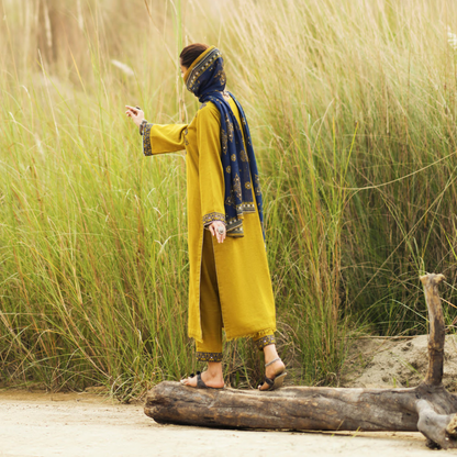 3 Pc Embroidered Khaddar Ready to Wear Collection by Casuallite | UMCAE0901