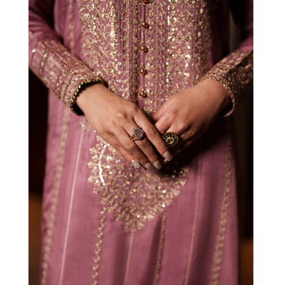 UCA-37 EALA Festive Embroidered Viscose Dress with Printed Silk Dupatta | Women’s Festive Wear Pakistani Designer Outfit by Casuallite