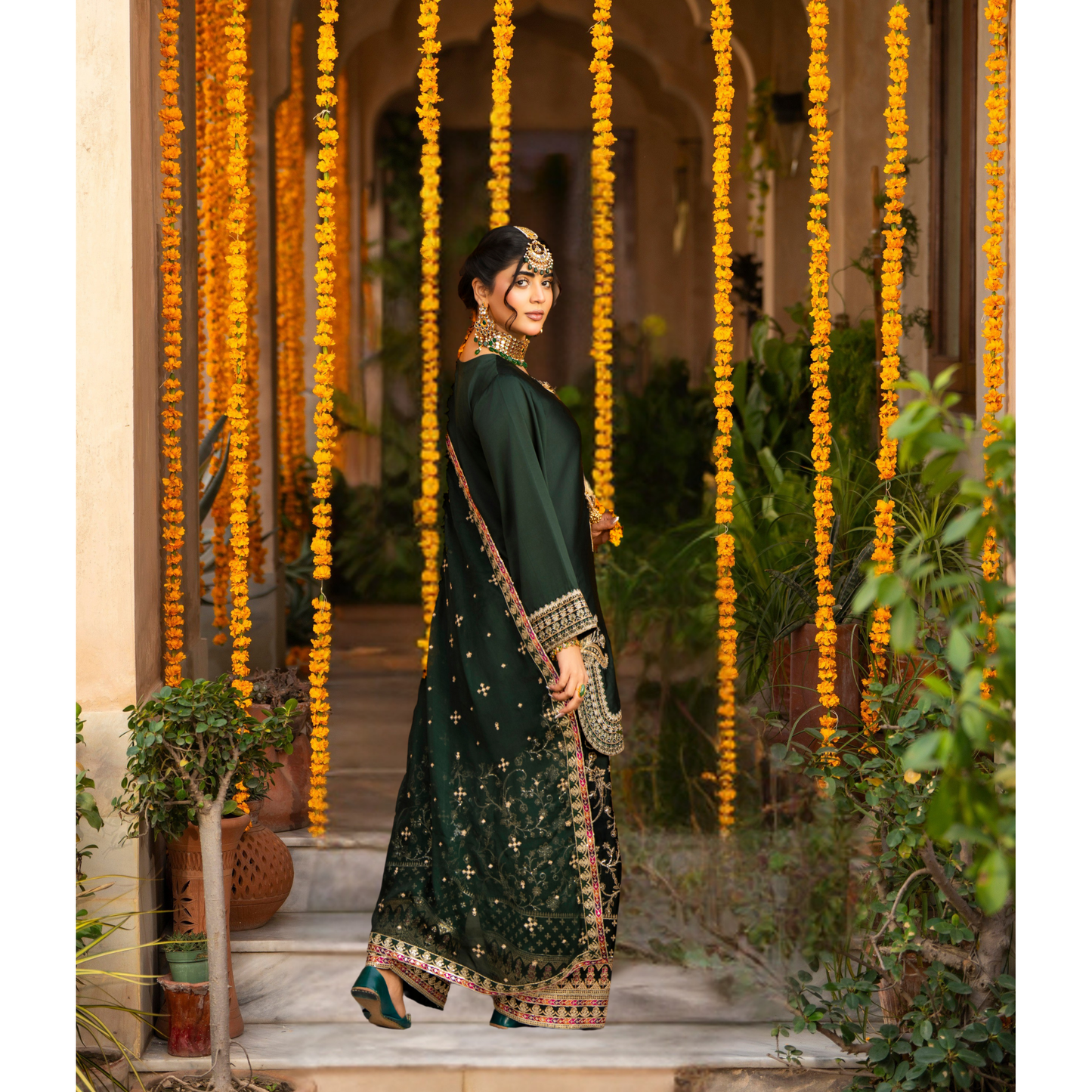 F-493 "Hayat" Embroidered Festive Luxury 3 Pc Collection