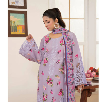 "Flora" Embroidered Lawn 3 Pc Collection | Karma Collection