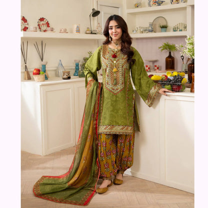 "Gulmahar" Embroidered Lawn Collection by karma Collection