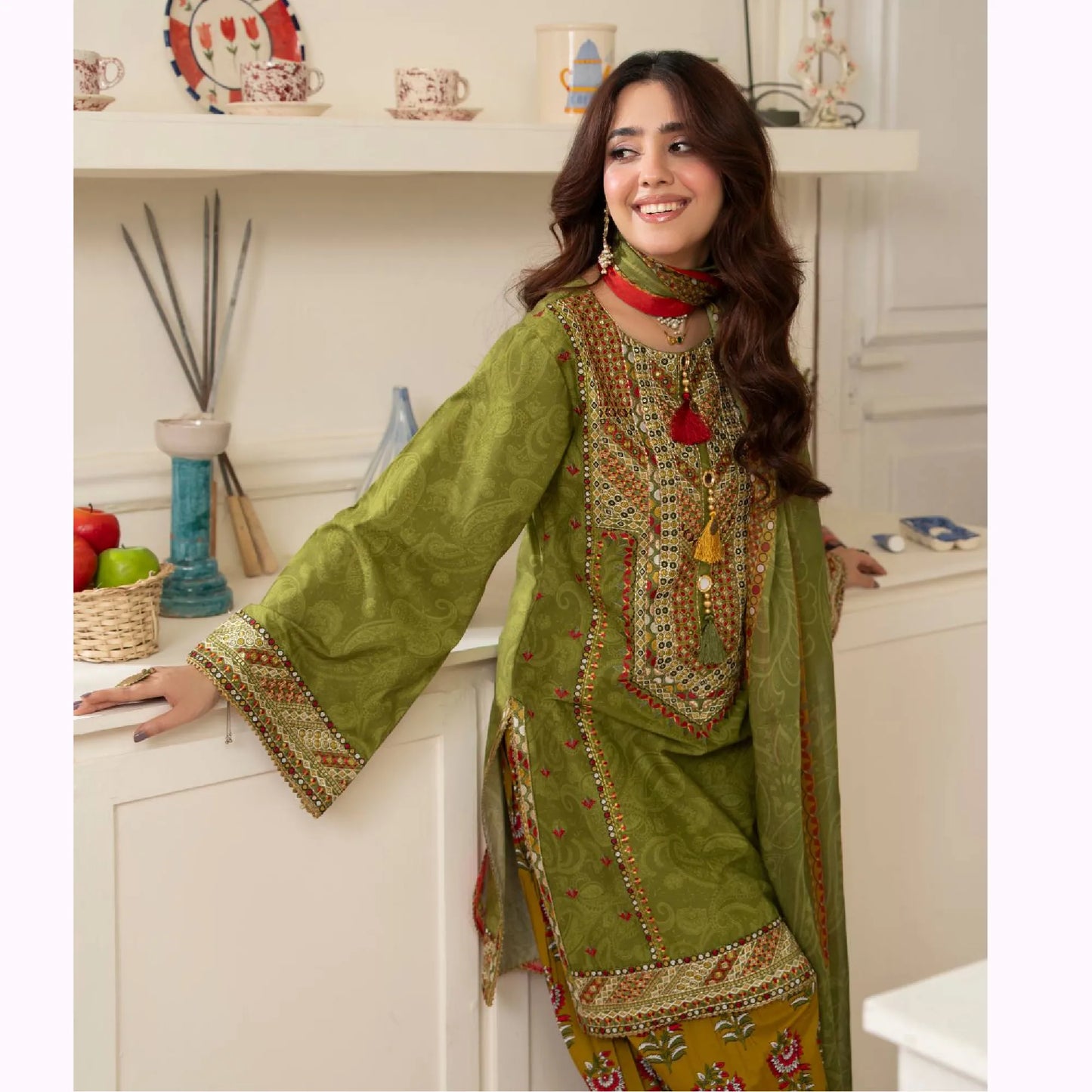 "Gulmahar" Embroidered Lawn Collection by karma Collection