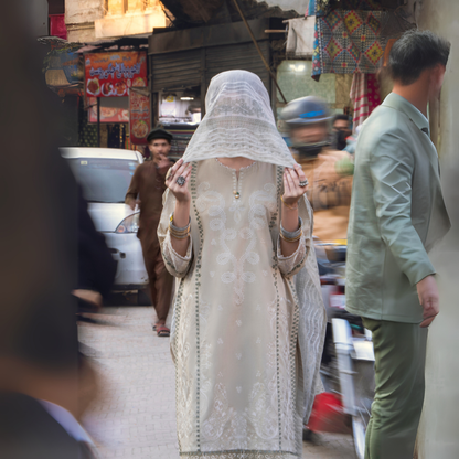 UCA-15 3 Pc Embroidered Cambric Cotton Ready to Wear Eid Collection by Casuallite