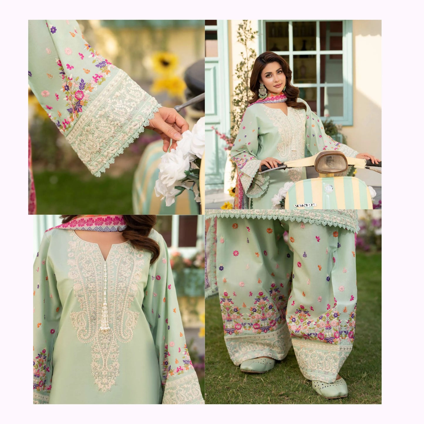 KC-1556 "Ferisha" Embroidered Festive Collection by Karma Collection