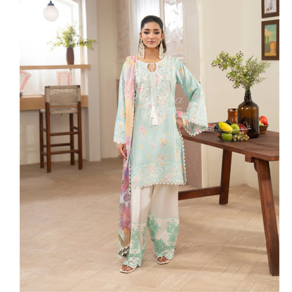 "Flora" Embroidered Lawn 3 Pc Collection | Karma Collection