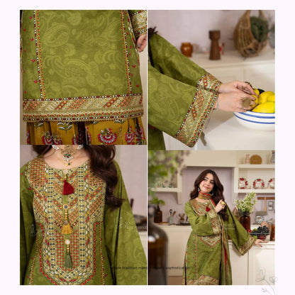 "Gulmahar" Embroidered Lawn Collection by karma Collection
