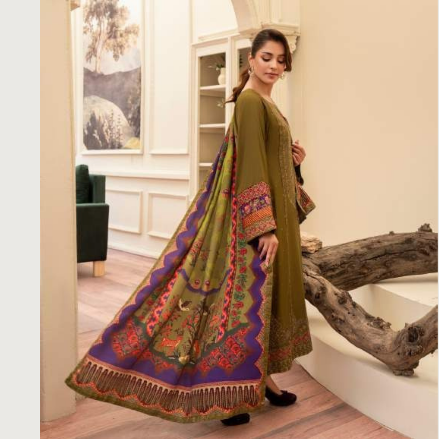 3 Pc Ready to Wear Embroidered Collection | Karma Collection | UMKC01001
