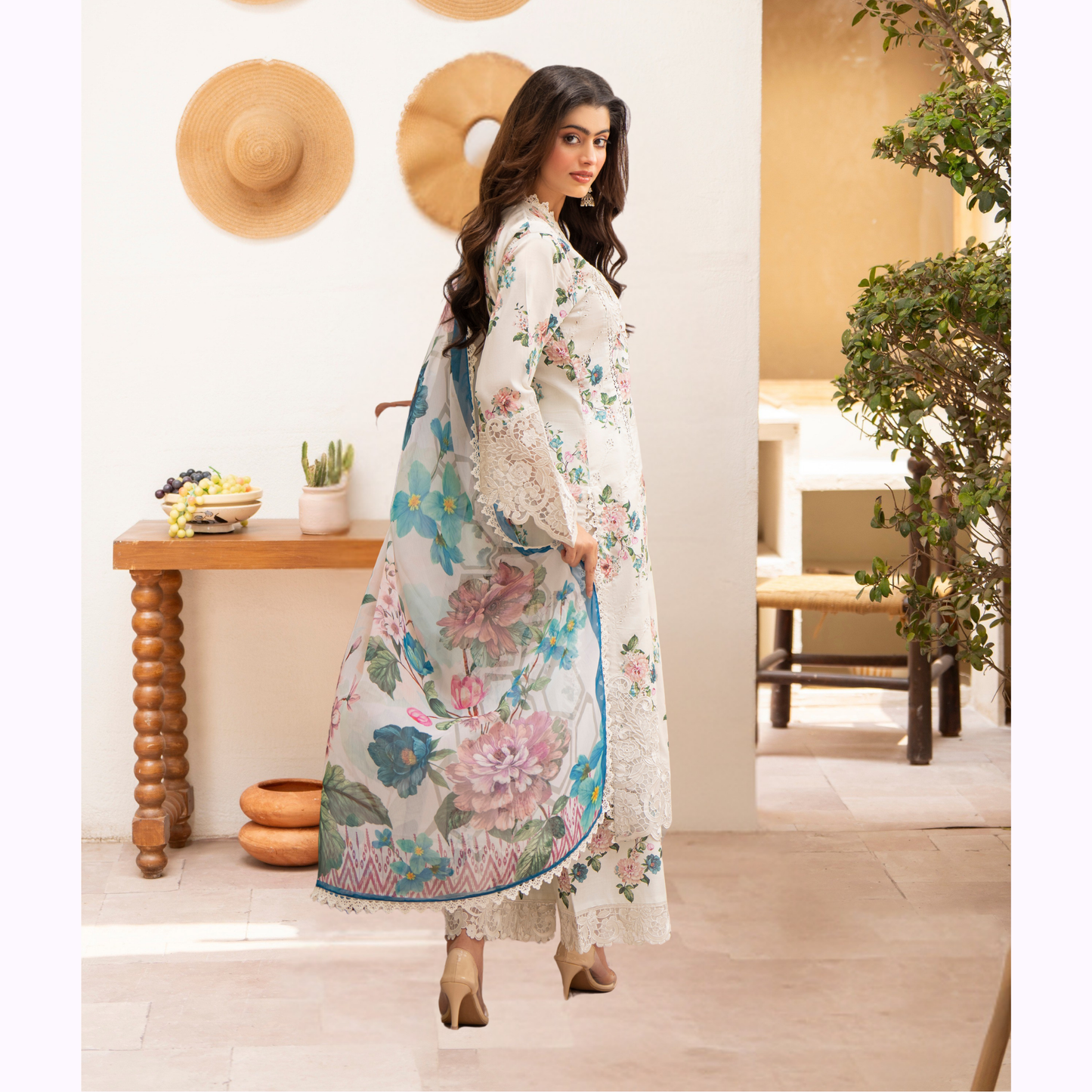 "Aina II" Embroidered Printed Lawn 3 Pc Collection by Karma Collection TT